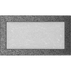 Krbová mřížka černo stříbrná - Velikost mřížky krbu: 17 x 30 se žaluzií