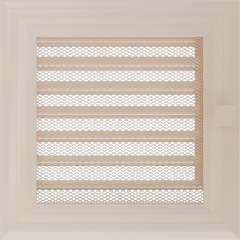 Krbová mřížka Oskar krémová - Velikost mřížky krbu: 17 x 37 se žaluzií