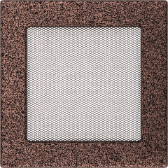 Krbová mřížka měděná - Velikost mřížky krbu: 17 x 30 se žaluzií