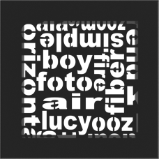 Krbová mřížka ABC černá