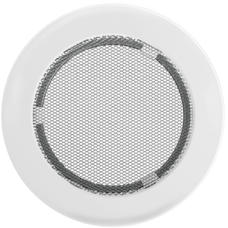 Krbová mřížka kulatá bílá - Velikost mřížky krbu: ø 125 mm