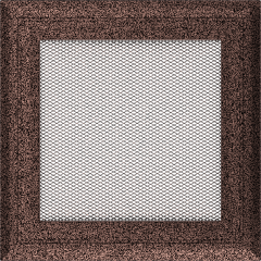 Krbová mřížka Oskar měď barvená - Velikost mřížky krbu: 17 x 37 bez žaluzie