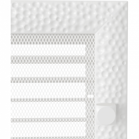 Krbová mřížka VENUS bílá - Velikost mřížky krbu: 22 x 22 se žaluzií