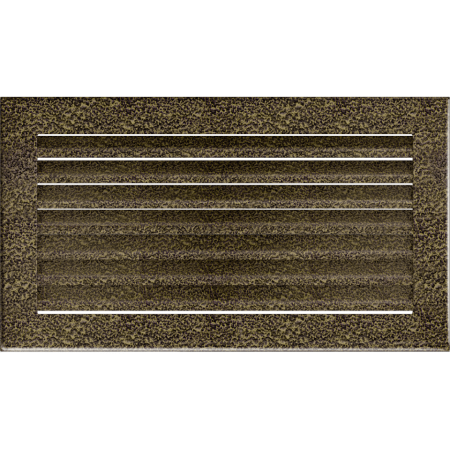 Krbová mřížka Fresh černo-zlatá - Velikost mřížky krbu: 17 x 37