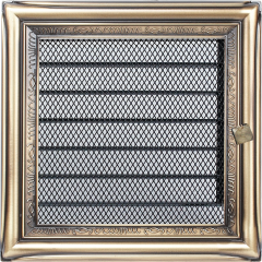 Krbová mřížka  rustikální - Velikost mřížky krbu: 22 x 22 bez žaluzie