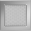 Krbová mřížka niklovaná - Velikost mřížky krbu: 22 x 22 se žaluzií
