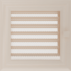 Krbová mřížka Oskar krémová - Velikost mřížky krbu: 22 x 22 bez žaluzie