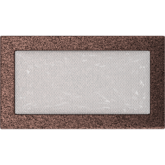 Krbová mřížka měděná - Velikost mřížky krbu: 17 x 30 se žaluzií