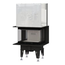 Teplovzdušná krbová vložka BEF THERM V 6 C výsuvné otevírání, třístranné prosklení