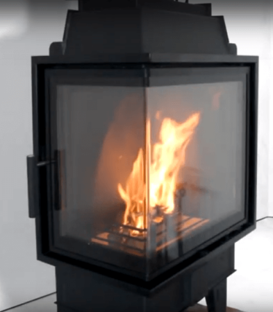 Teplovzdušná krbová vložka BEF Passive 6 CL, levé boční prosklení