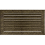 Krbová mřížka Fresh černo-zlatá - Velikost mřížky krbu: 17 x 37
