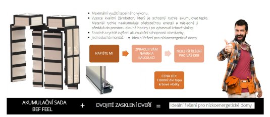Teplovzdušná krbová vložka BEF Feel 7