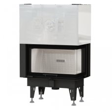 Teplovzdušná krbová vložka BEF THERM V 10 CP, výsuvné otevírání, pravé boční prosklení