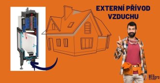 Napojení externího přívodu vzduchu
