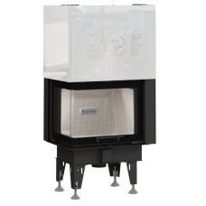 Teplovzdušná krbová vložka BEF THERM V 8 CL, výsuvné otevírání dvířek, levé prosklení