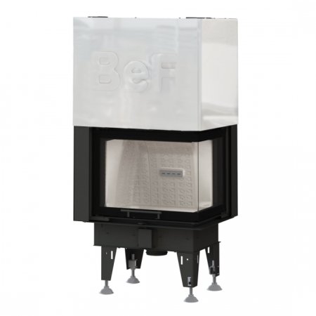 Teplovzdušná krbová vložka BEF THERM V 8 CP, výsuvné otevírání, pravé boční sklo