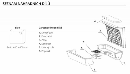 Designová teplovzdušná krbová vložka BEF THERM V 8 C, výsuvné otevírání, sklo třístranné